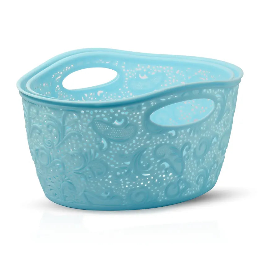 Grace Basket Model-2 2 pcs set Blue