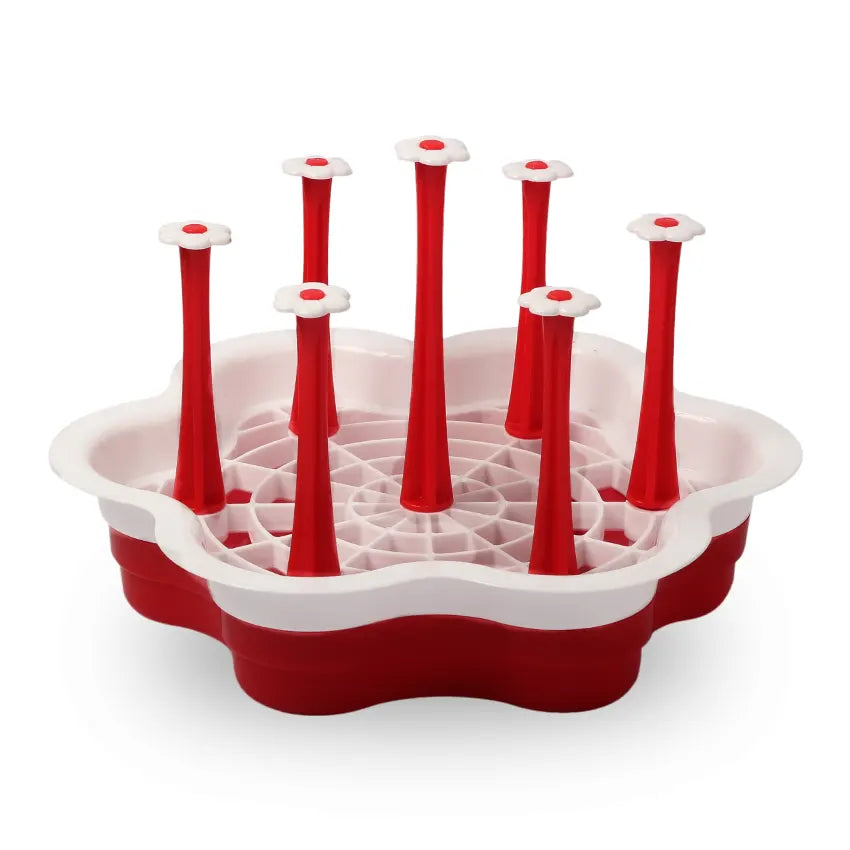 Victoria Glass Stand in Red