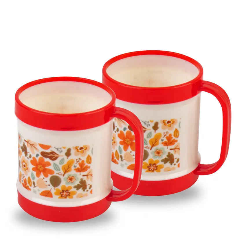 Alpha Mug 2pc Set - 400ml red