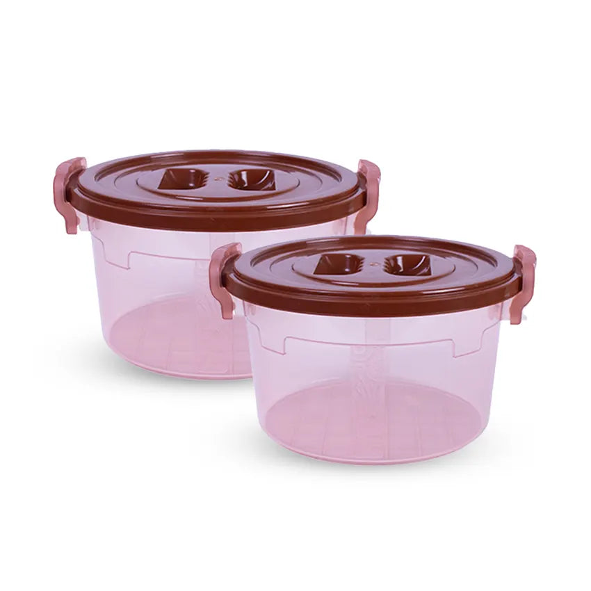 Handy Mini Food Storage Container 2 pc set brown - Medium 6000ml