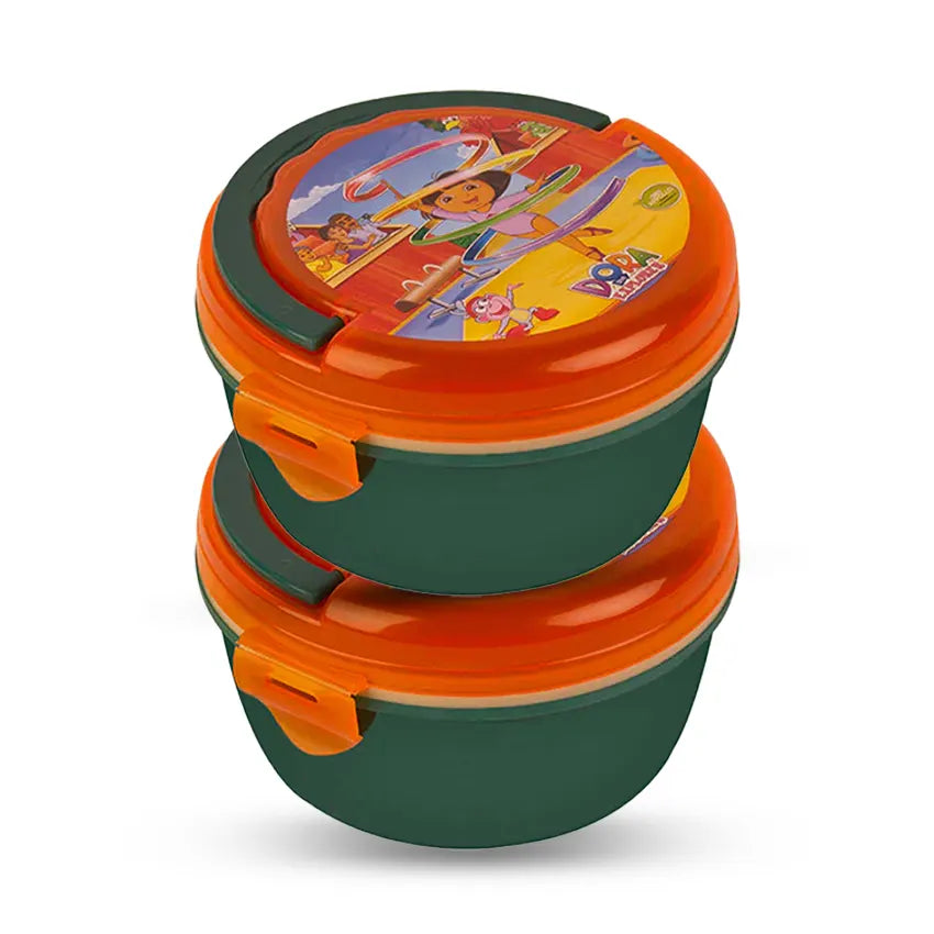 Bunny Lunch Box M-1 2 pc set - 550ml Green