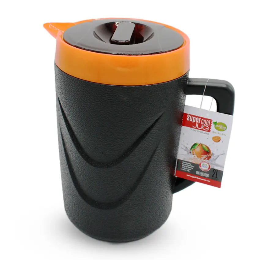 Super Cool Jug Model-3 in Gray Orange 2 Litre