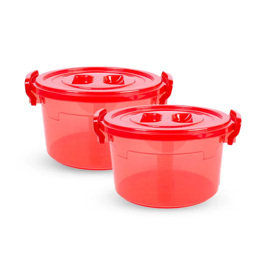 Handy Mini Food Storage Container 2 pc set red - Medium 6000ml