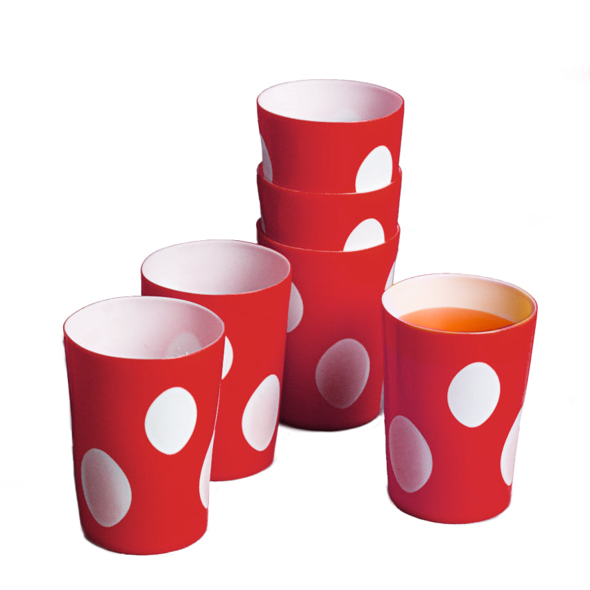 Twinkle Glass 6pcs Pack in Red 250ml