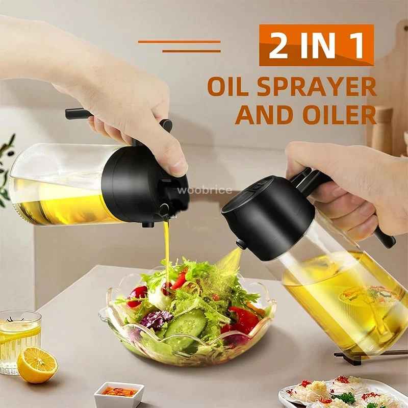 2-in-1 Oil Sprayer & Dispenser Bottle