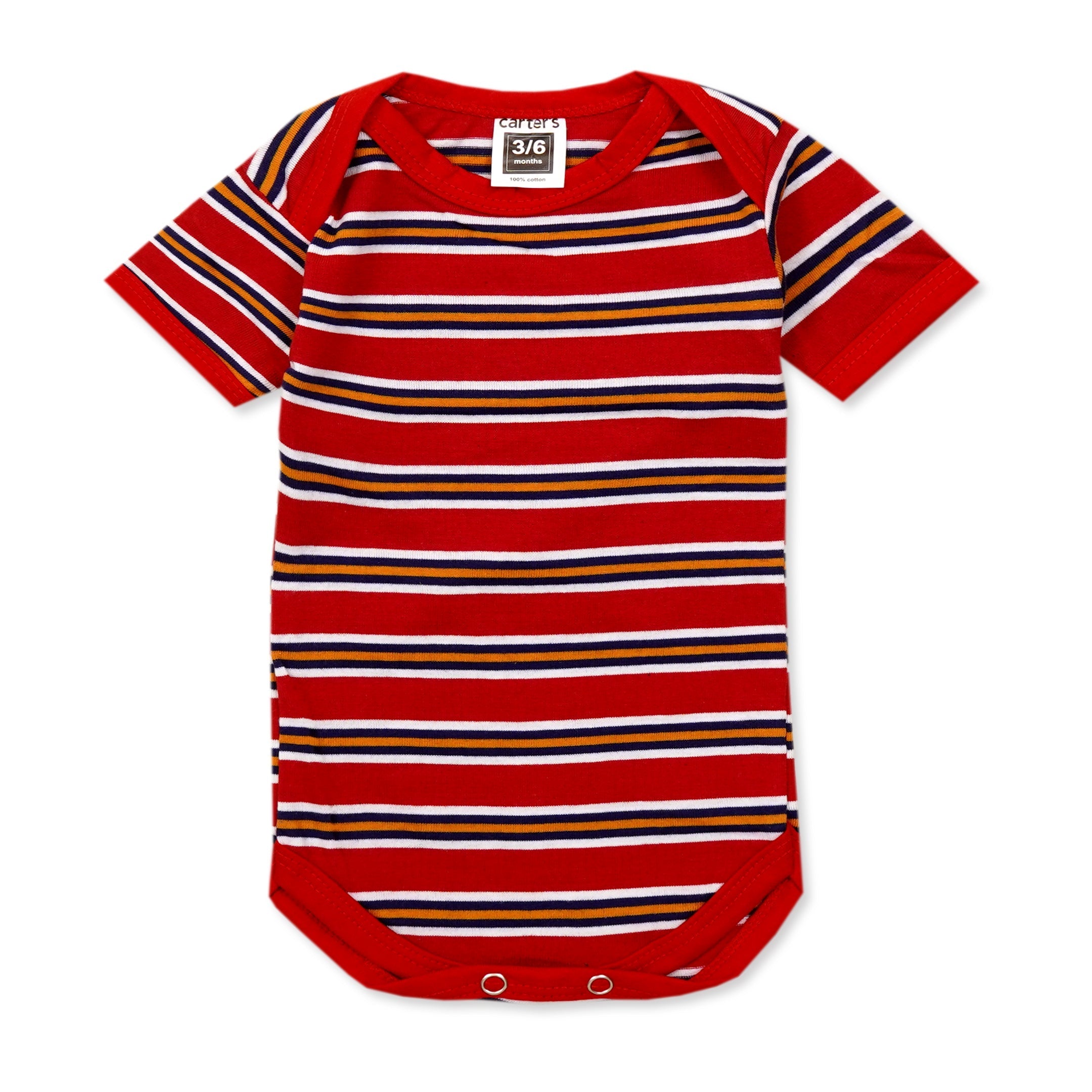 SUNSHINE BABY BODYSUIT STRIPES RED 3-6M