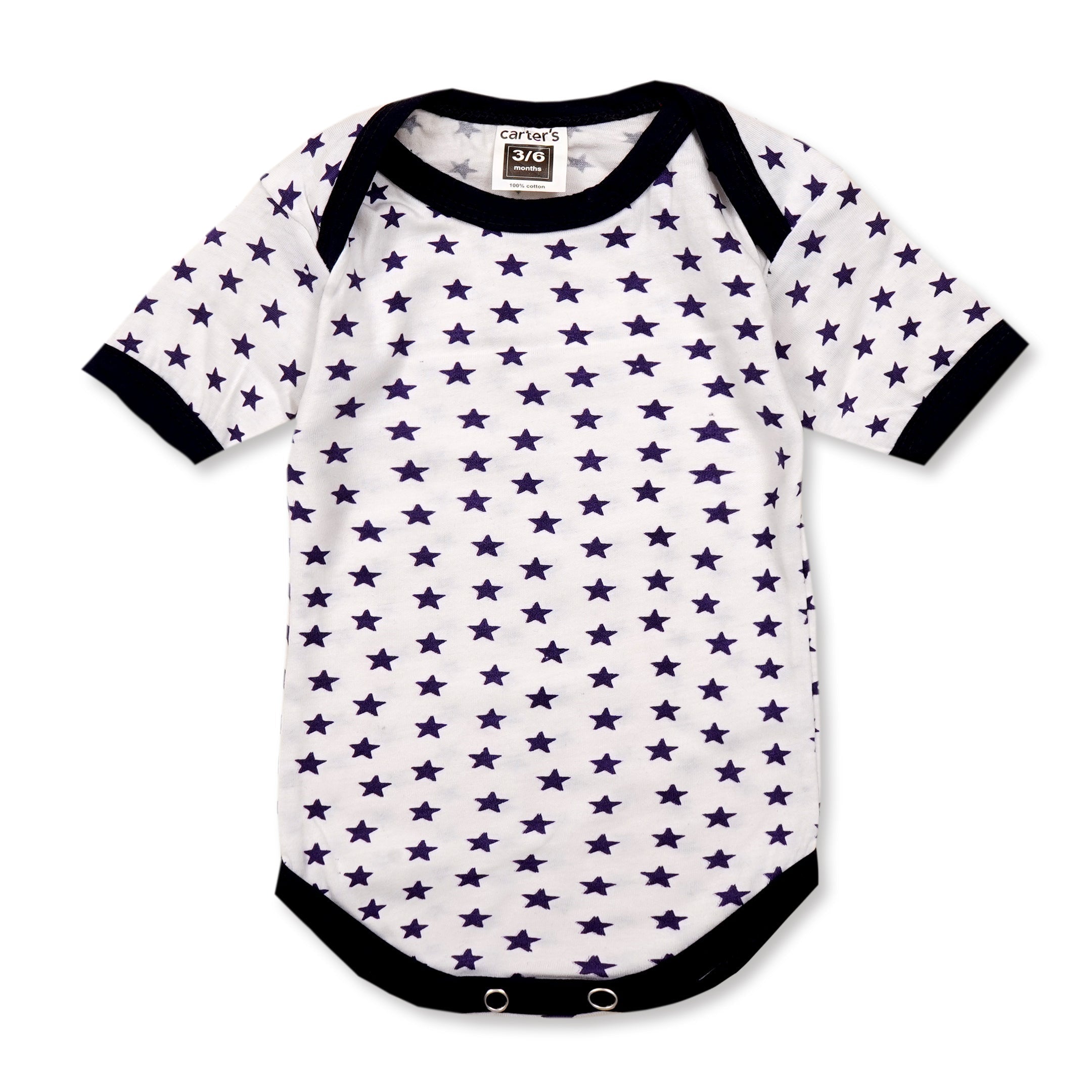SUNSHINE BABY BODYSUIT STAR NAVY BLUE 3-6M