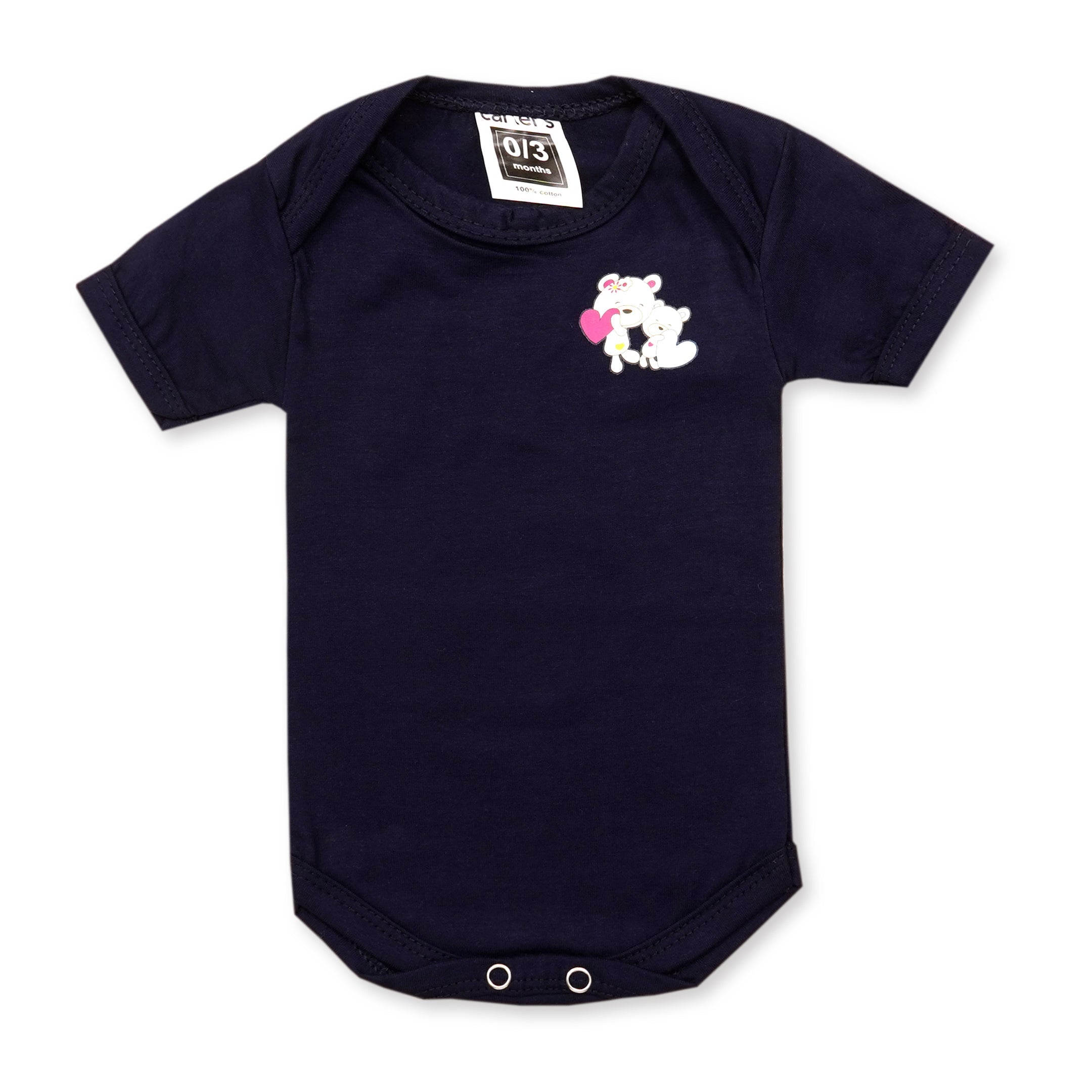SUNSHINE BABY BODYSUIT SOLID NAVY BLUE 3-6M