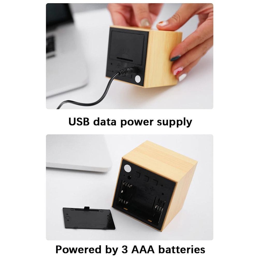 Wooden Led Smart Alarm Clock