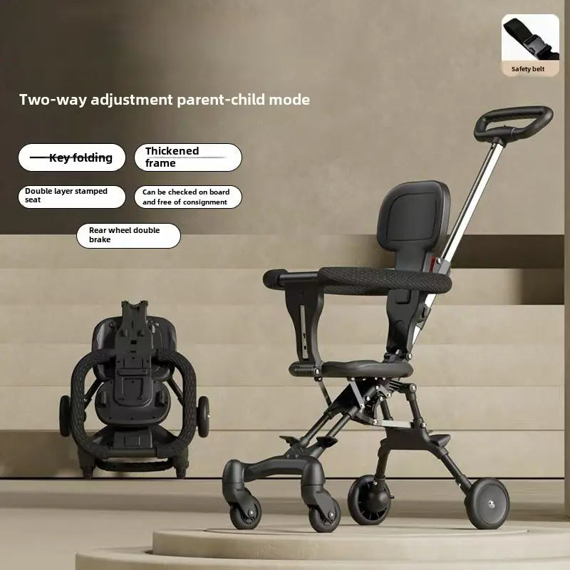 Simple Lightweight Steel Baby Stroller