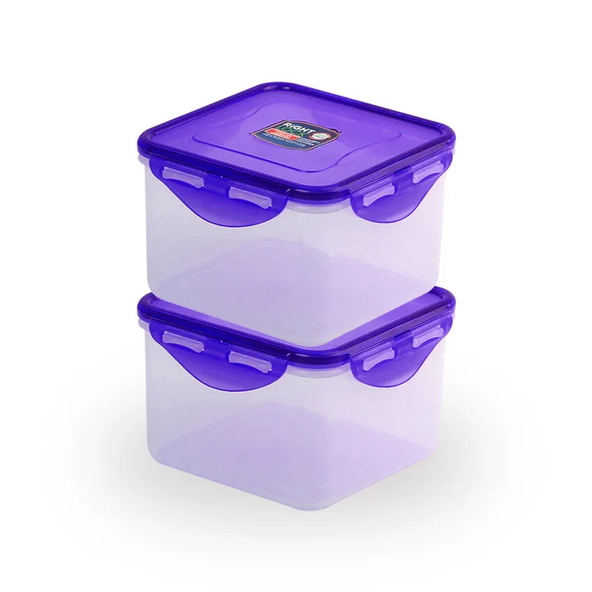 Right Lock Food Keeper 2pc Set Large in purple 900ml