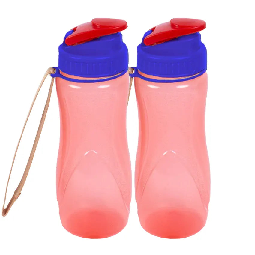 Spring Water Bottle 2 pcs set Medium in red 850ml