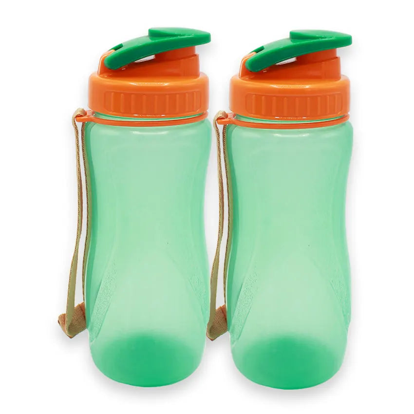 Spring Water Bottle 2 pcs set Small Green 650ml